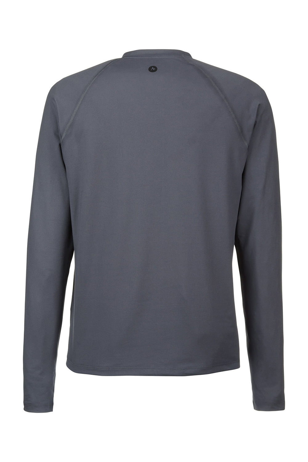 Marmot M14153 Mens Windridge Moisture Wicking Long Sleeve Crewneck T-Shirt Steel Onyx Grey Flat Back