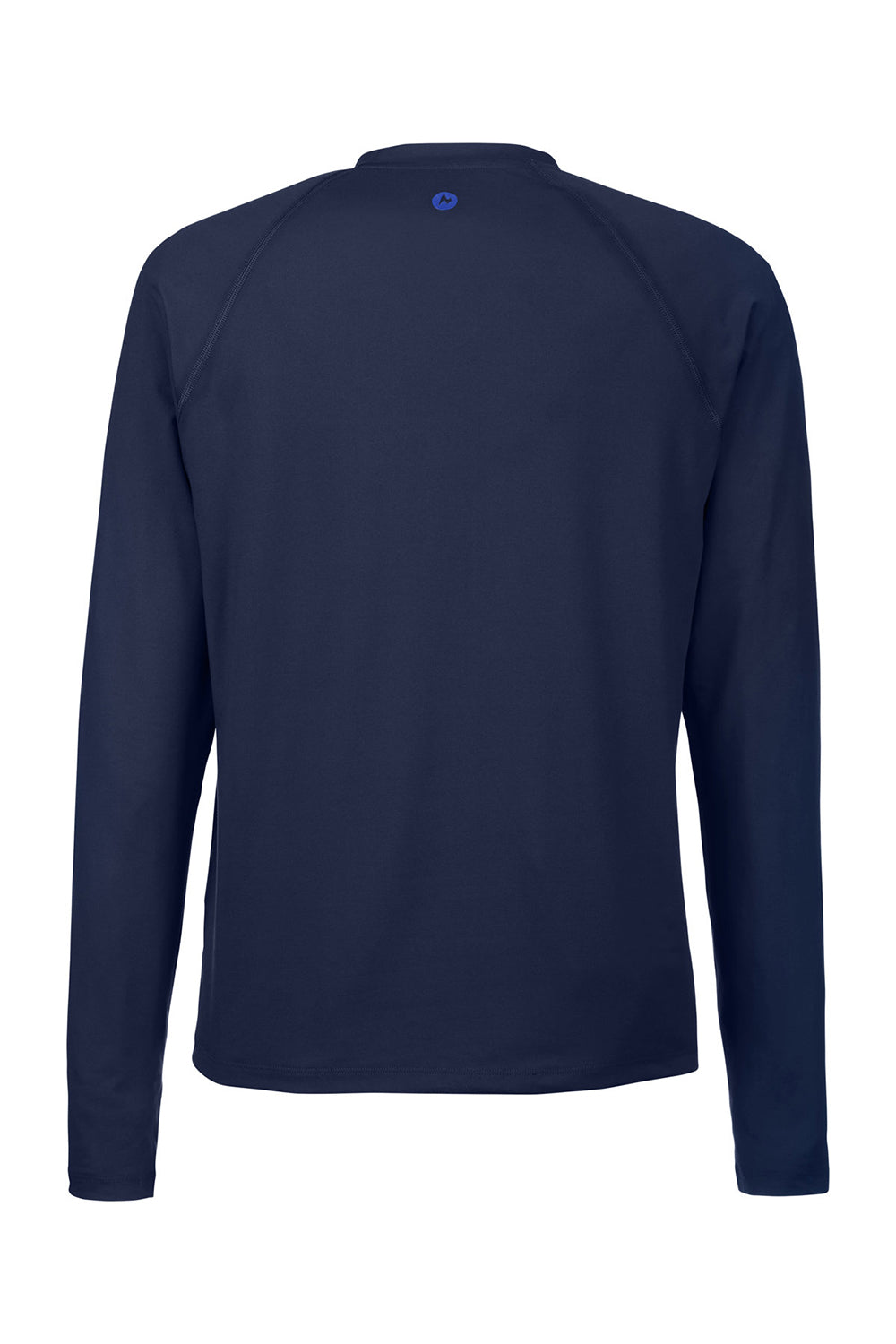 Marmot M14153 Mens Windridge Moisture Wicking Long Sleeve Crewneck T-Shirt Arctic Navy Blue Flat Back