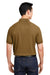 Harriton M208 Mens Charge Moisture Wicking Short Sleeve Polo Shirt Coyote Brown Model Back