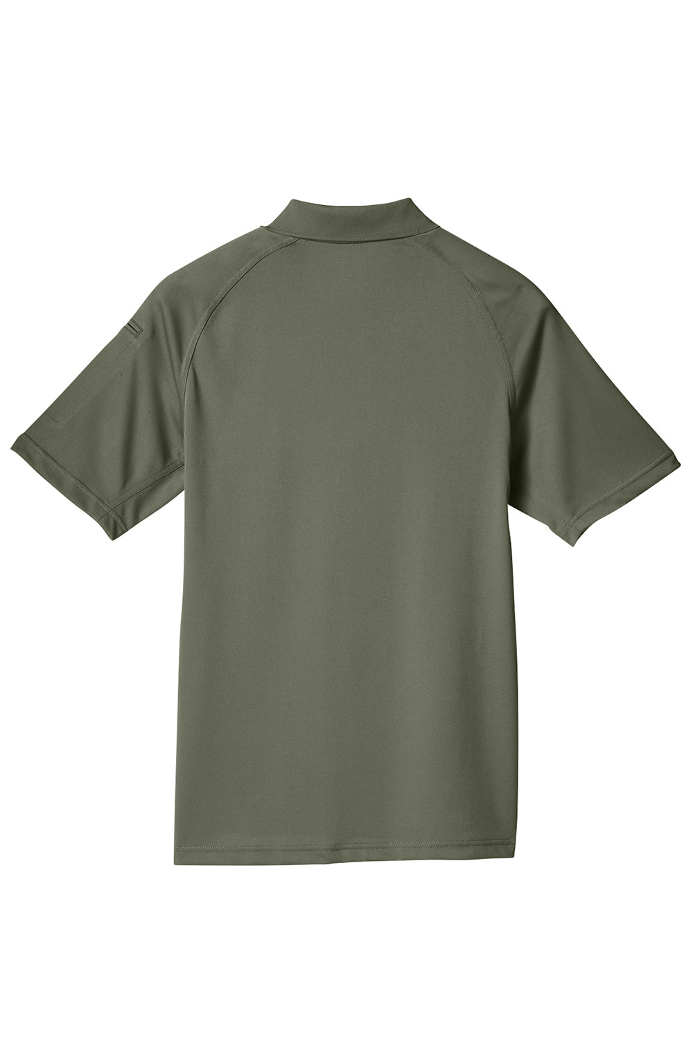 Harriton M211 Mens Advantage Tactical Moisture Wicking Short Sleeve Polo Shirt Tactical Green Flat Back