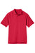 Harriton M211 Mens Advantage Tactical Moisture Wicking Short Sleeve Polo Shirt Red Flat Front