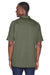 Harriton M211 Mens Advantage Tactical Moisture Wicking Short Sleeve Polo Shirt Tactical Green Model Back