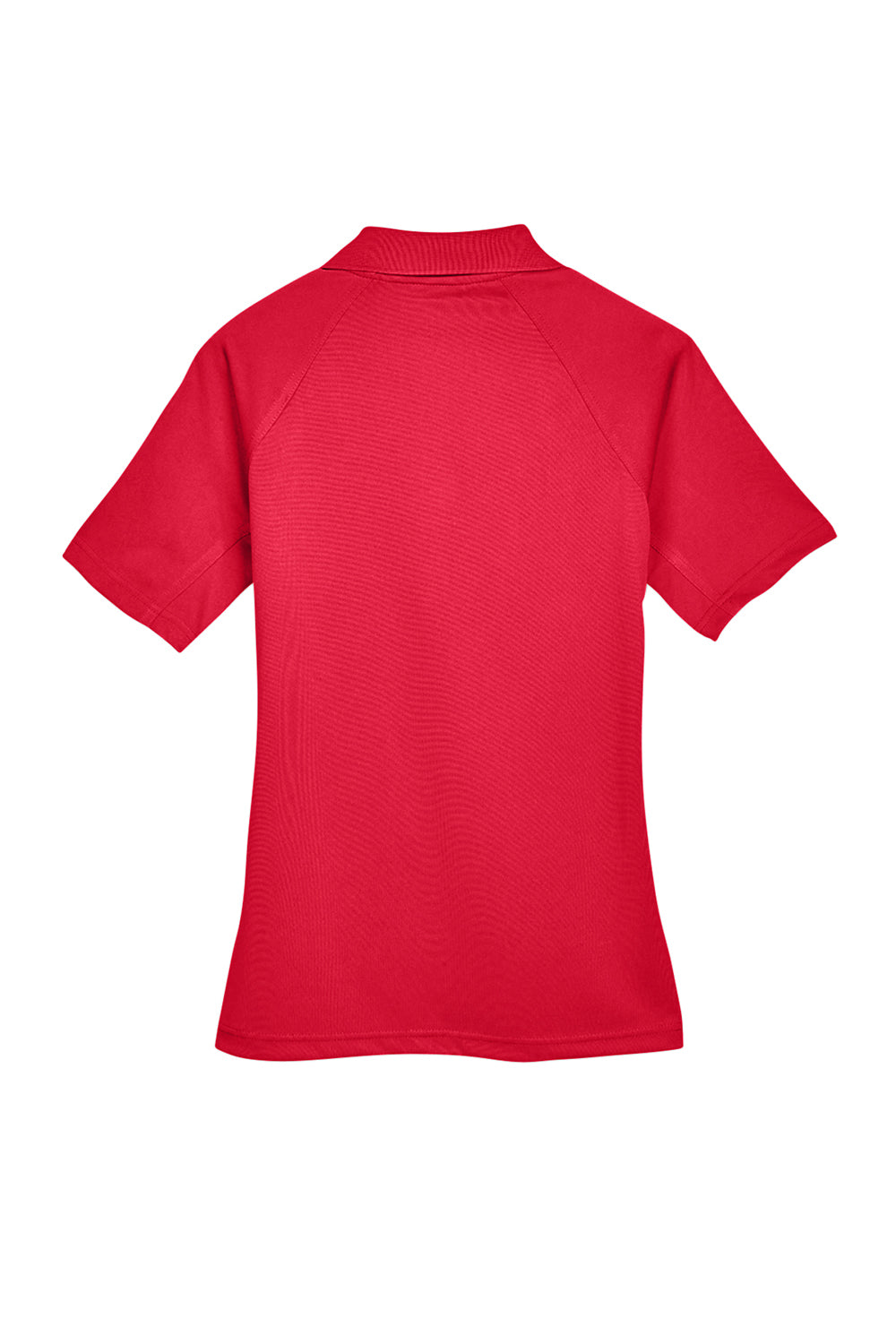 Harriton M211W Womens Advantage Tactical Moisture Wicking Short Sleeve Polo Shirt Red Flat Back