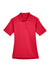 Harriton M211W Womens Advantage Tactical Moisture Wicking Short Sleeve Polo Shirt Red Flat Front