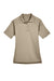 Harriton M211W Womens Advantage Tactical Moisture Wicking Short Sleeve Polo Shirt Desert Khaki Brown Flat Front