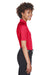 Harriton M211W Womens Advantage Tactical Moisture Wicking Short Sleeve Polo Shirt Red Model Side