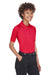 Harriton M211W Womens Advantage Tactical Moisture Wicking Short Sleeve Polo Shirt Red Model 3q