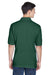 Harriton M265/M265T Mens Easy Blend Wrinkle Resistant Short Sleeve Polo Shirt Hunter Green Model Back