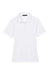 Harriton M265W Womens Easy Blend Wrinkle Resistant Short Sleeve Polo Shirt White Flat Front