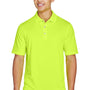 Harriton Mens Advantage Moisture Wicking Short Sleeve Polo Shirt - Safety Yellow