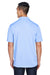 Harriton M345 Mens Advantage Moisture Wicking Short Sleeve Polo Shirt Industry Blue Model Back