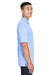 Harriton M345 Mens Advantage Moisture Wicking Short Sleeve Polo Shirt Industry Blue Model Side