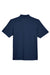 Harriton M345 Mens Advantage Moisture Wicking Short Sleeve Polo Shirt Dark Navy Blue Flat Back