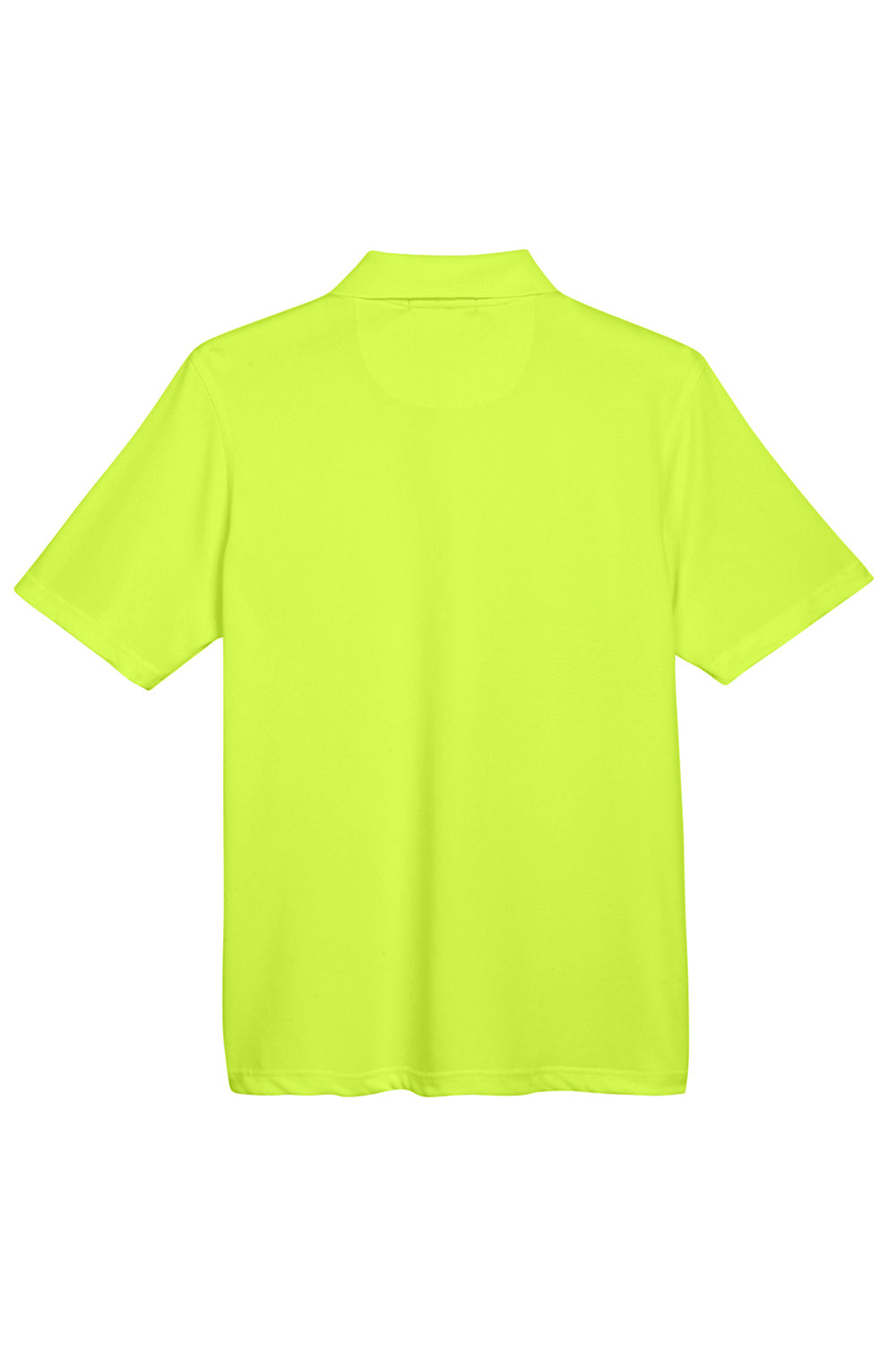 Harriton M345 Mens Advantage Moisture Wicking Short Sleeve Polo Shirt Safety Yellow Flat Back