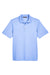 Harriton M345 Mens Advantage Moisture Wicking Short Sleeve Polo Shirt Industry Blue Flat Front