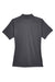 Harriton M345W Womens Advantage Moisture Wicking Short Sleeve Polo Shirt Dark Charcoal Grey Flat Back