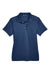 Harriton M345W Womens Advantage Moisture Wicking Short Sleeve Polo Shirt Dark Navy Blue Flat Front