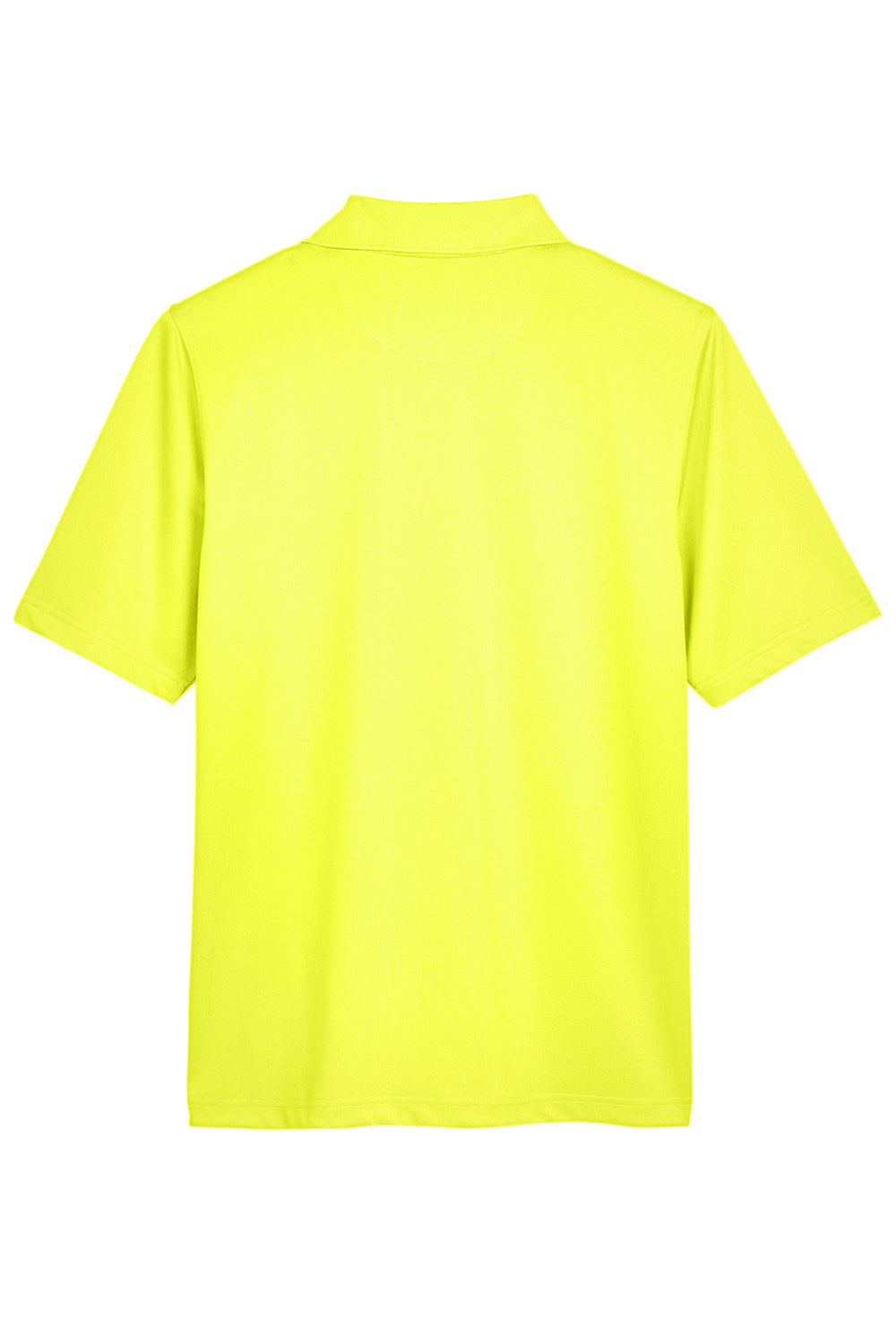 Harriton M348 Mens Advantage Performance Moisture Wicking Short Sleeve Polo Shirt Safety Yellow Flat Back