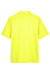 Harriton M348 Mens Advantage Performance Moisture Wicking Short Sleeve Polo Shirt Safety Yellow Flat Back
