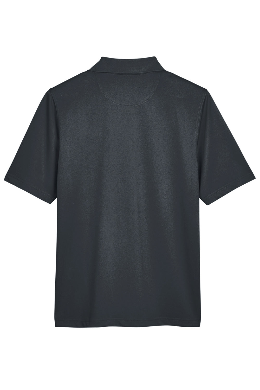 Harriton M348 Mens Advantage Performance Moisture Wicking Short Sleeve Polo Shirt Dark Charcoal Grey Flat Back