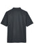 Harriton M348 Mens Advantage Performance Moisture Wicking Short Sleeve Polo Shirt Dark Charcoal Grey Flat Back
