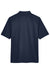 Harriton M348 Mens Advantage Performance Moisture Wicking Short Sleeve Polo Shirt Dark Navy Blue Flat Back