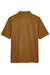 Harriton M348 Mens Advantage Performance Moisture Wicking Short Sleeve Polo Shirt Duck Brown Flat Back
