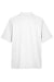 Harriton M348 Mens Advantage Performance Moisture Wicking Short Sleeve Polo Shirt White Flat Back