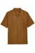 Harriton M348 Mens Advantage Performance Moisture Wicking Short Sleeve Polo Shirt Duck Brown Flat Front