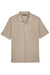 Harriton M348 Mens Advantage Performance Moisture Wicking Short Sleeve Polo Shirt Khaki Flat Front
