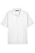 Harriton M348 Mens Advantage Performance Moisture Wicking Short Sleeve Polo Shirt White Flat Front