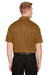 Harriton M348 Mens Advantage Performance Moisture Wicking Short Sleeve Polo Shirt Duck Brown Model Back