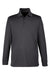 Harriton M348L/M348LT Mens Advantage Performance Moisture Wicking Long Sleeve Polo Shirt Dark Charcoal Grey Flat Front