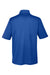Harriton M348P Mens Advantage Performance Moisture Wicking Short Sleeve Polo Shirt w/ Pocket True Royal Blue Flat Back