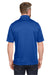 Harriton M348P Mens Advantage Performance Moisture Wicking Short Sleeve Polo Shirt w/ Pocket True Royal Blue Model Back