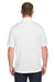 Harriton M348P Mens Advantage Performance Moisture Wicking Short Sleeve Polo Shirt w/ Pocket White Model Back