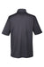 Harriton M348P Mens Advantage Performance Moisture Wicking Short Sleeve Polo Shirt w/ Pocket Dark Charcoal Grey Flat Back