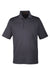 Harriton M348P Mens Advantage Performance Moisture Wicking Short Sleeve Polo Shirt w/ Pocket Dark Charcoal Grey Flat Front