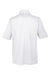 Harriton M348P Mens Advantage Performance Moisture Wicking Short Sleeve Polo Shirt w/ Pocket White Flat Back