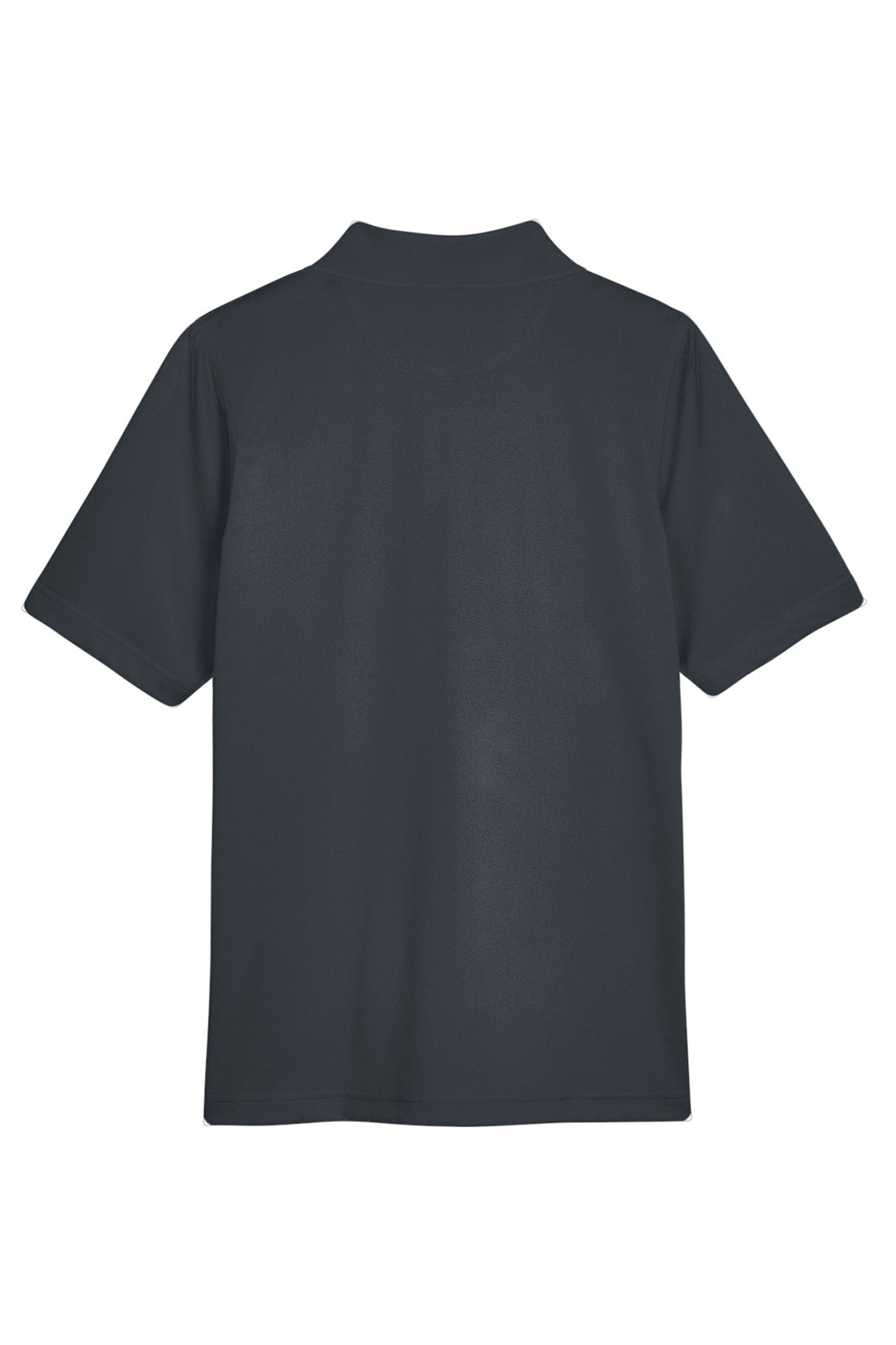 Harriton M348W Womens Advantage Performance Moisture Wicking Short Sleeve Polo Shirt Dark Charcoal Grey Flat Back