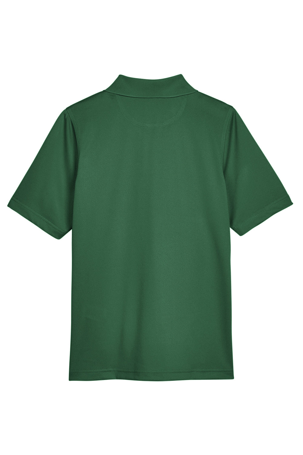 Harriton M348W Womens Advantage Performance Moisture Wicking Short Sleeve Polo Shirt Dark Green Flat Back