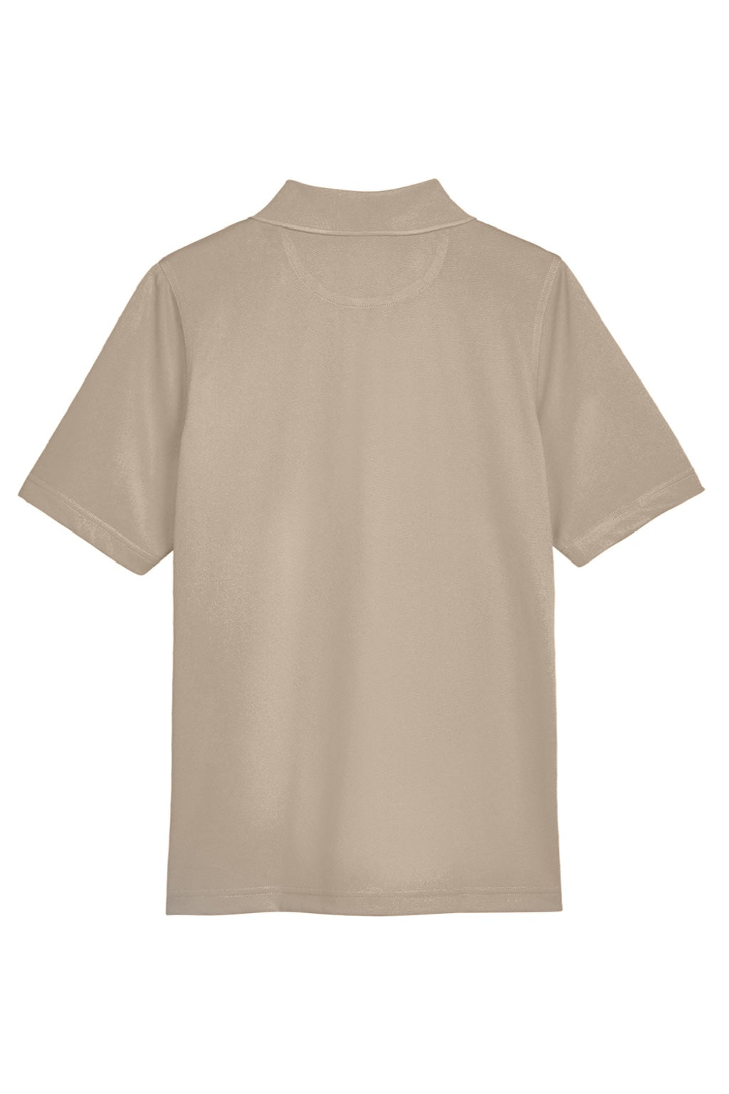 Harriton M348W Womens Advantage Performance Moisture Wicking Short Sleeve Polo Shirt Khaki Brown Flat Back