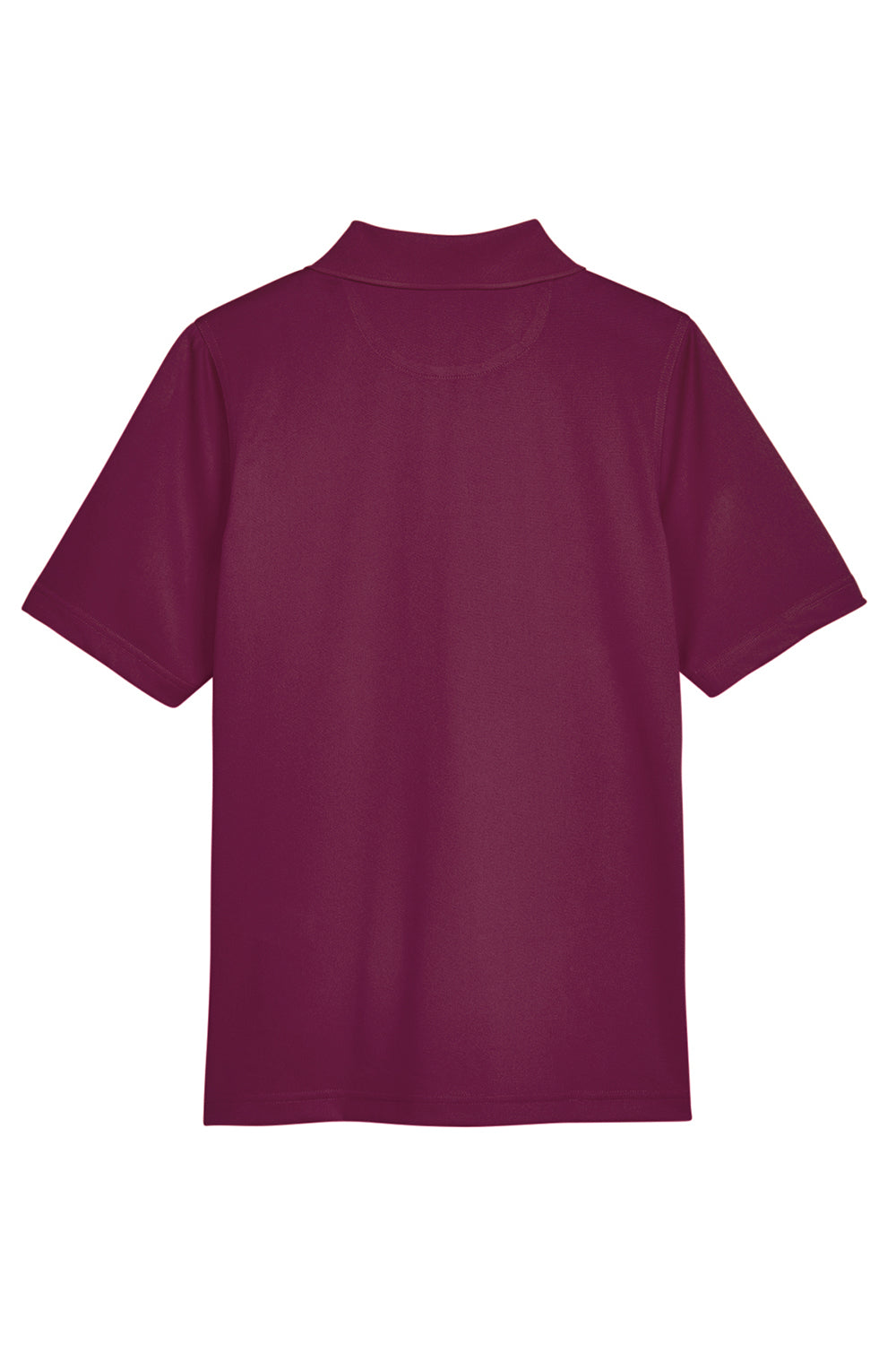 Harriton M348W Womens Advantage Performance Moisture Wicking Short Sleeve Polo Shirt Maroon Flat Back