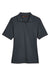 Harriton M348W Womens Advantage Performance Moisture Wicking Short Sleeve Polo Shirt Dark Charcoal Grey Flat Front