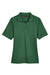 Harriton M348W Womens Advantage Performance Moisture Wicking Short Sleeve Polo Shirt Dark Green Flat Front