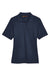 Harriton M348W Womens Advantage Performance Moisture Wicking Short Sleeve Polo Shirt Dark Navy Blue Flat Front