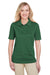 Harriton M348W Womens Advantage Performance Moisture Wicking Short Sleeve Polo Shirt Dark Green Model Front