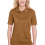 Harriton Womens Advantage Performance Moisture Wicking Short Sleeve Polo Shirt - Duck Brown
