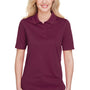 Harriton Womens Advantage Performance Moisture Wicking Short Sleeve Polo Shirt - Maroon
