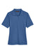 Harriton M348W Womens Advantage Performance Moisture Wicking Short Sleeve Polo Shirt Pool Blue Flat Front